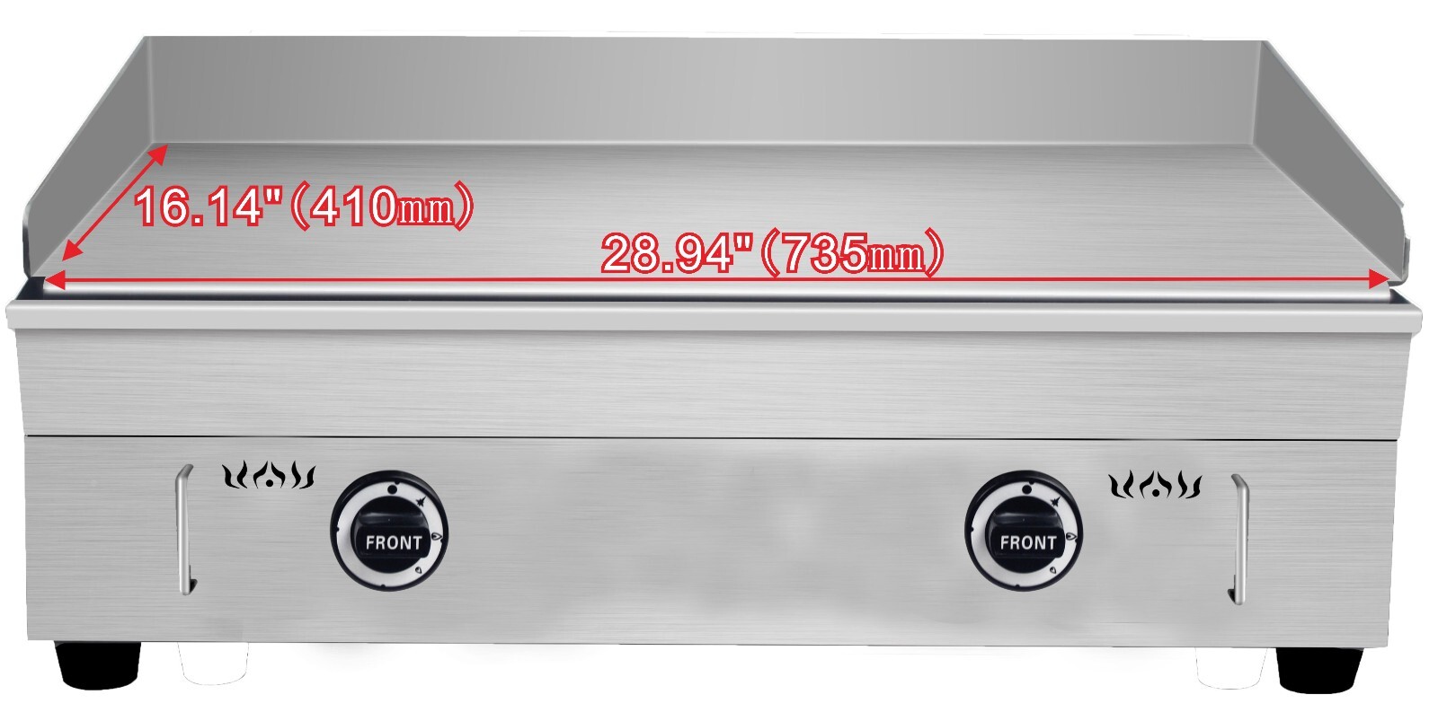 New Commercial 29″ 2800PA LP Gas Kitchen Countertop Flat Griddle Grill Stainless