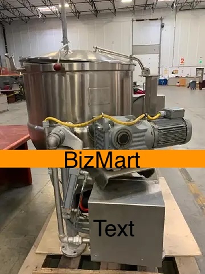 Cleveland 100 GN Agiatator Kettle & 1000 LB Cook Chill Tank W Controller