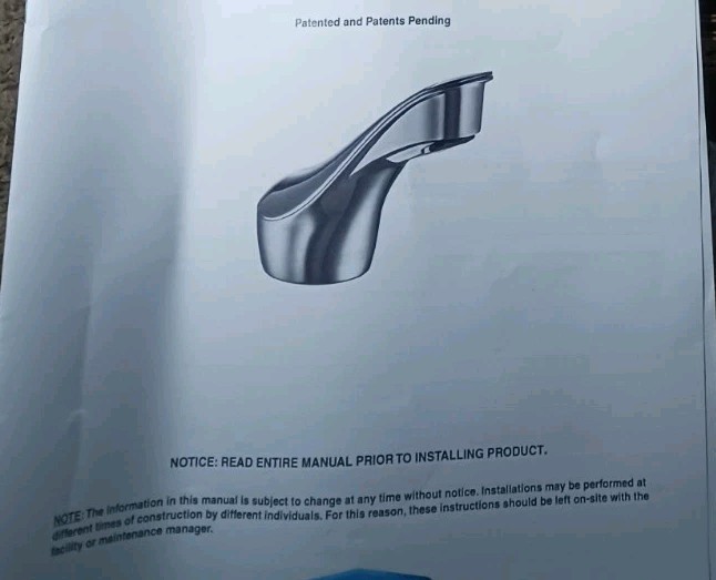 Bobrick Auto Sensor Bathroom Faucet. Polished Nickel. B-8876. G4