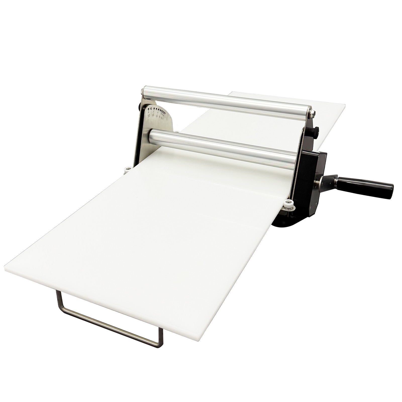Manual Stainless Steel Pastry Machine Dough Sheeter Bakery Food-grade PP Belt