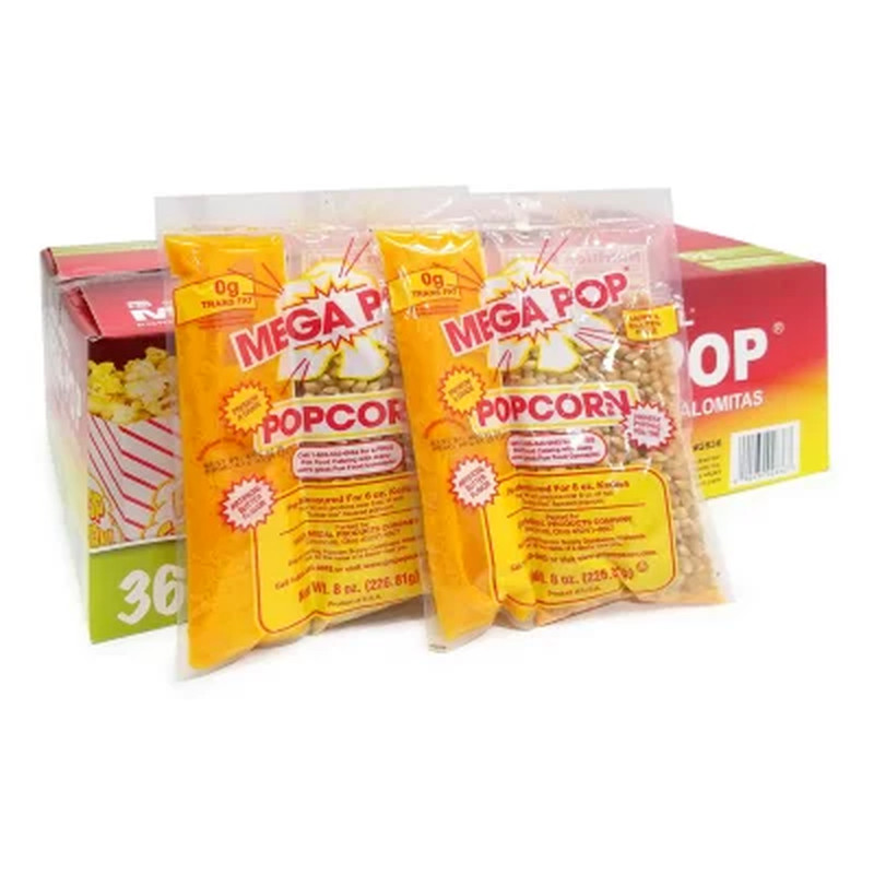 Gold Medal Mega Pop Popcorn Kit (8 Oz. Kit, 36 Ct.) FREE SHIPPING