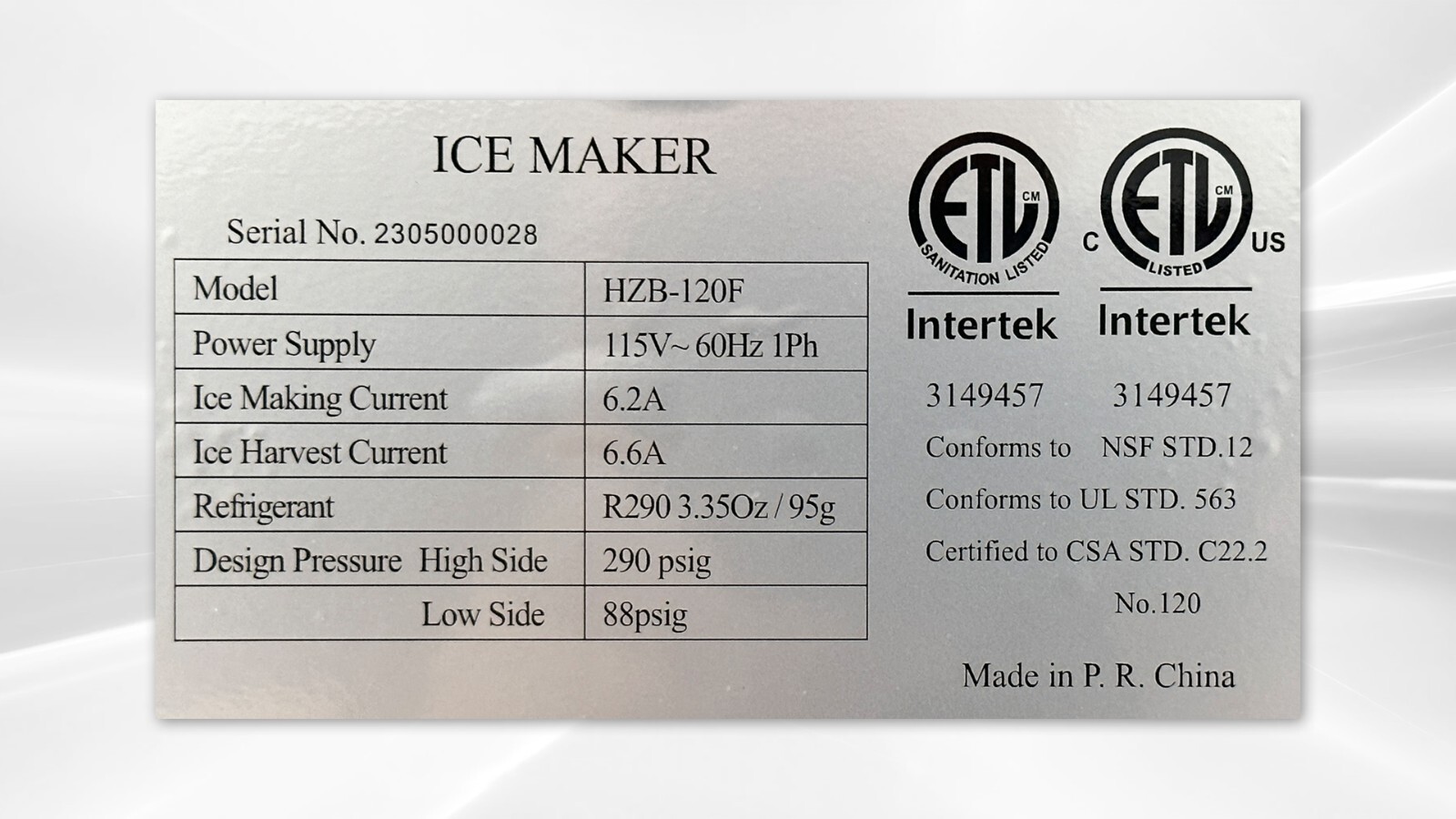 NEW 264 LBS Commercial Ice Maker Cube Type Ice Machine NSF