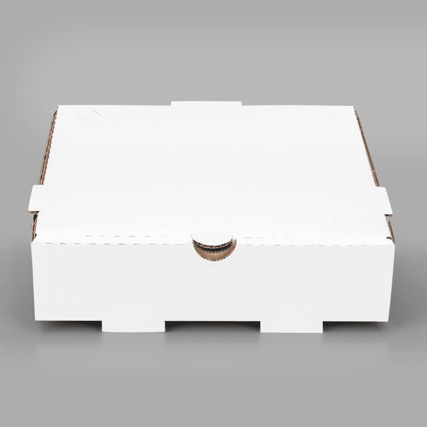 Karat Corrugated Pizza Box, 8»x8»x2», White – 50 pcs, FP-PBF08W