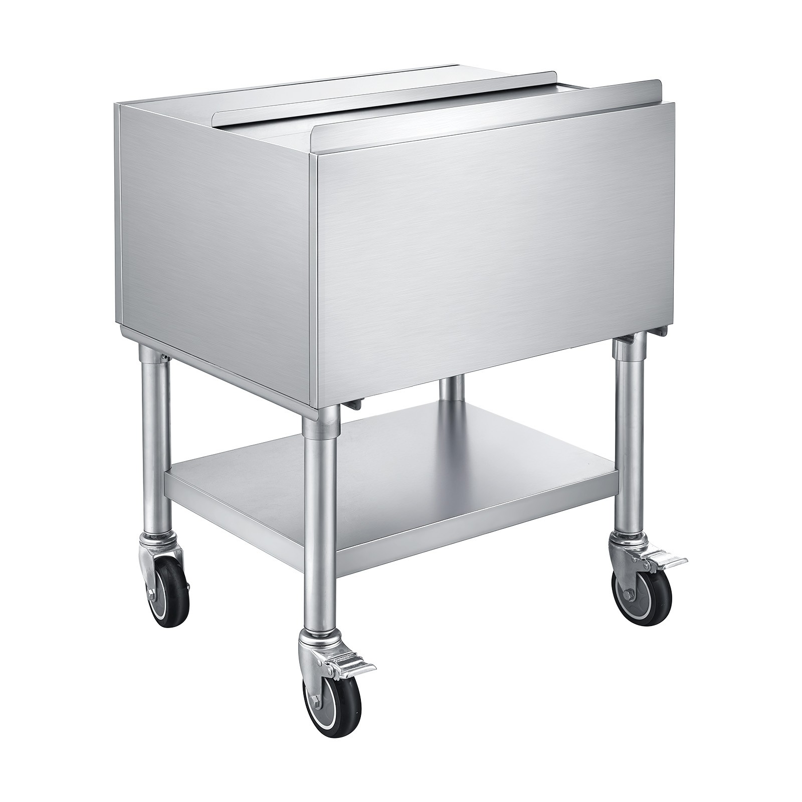 Uimoso 65.1Qt Commercial Ice Bin 24×19 in Underbar Ice Bin With Sliding Lid