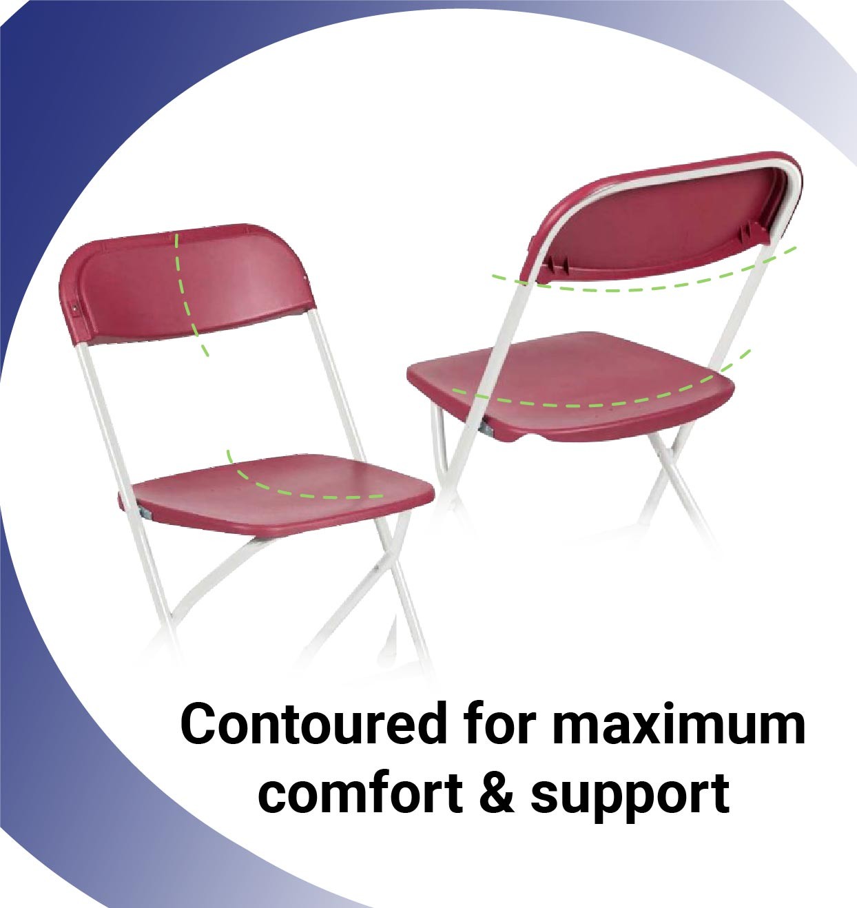 Plastic Folding Chairs Red 10 Pack Indoor Outdoor Event Party 700 lb Capacity