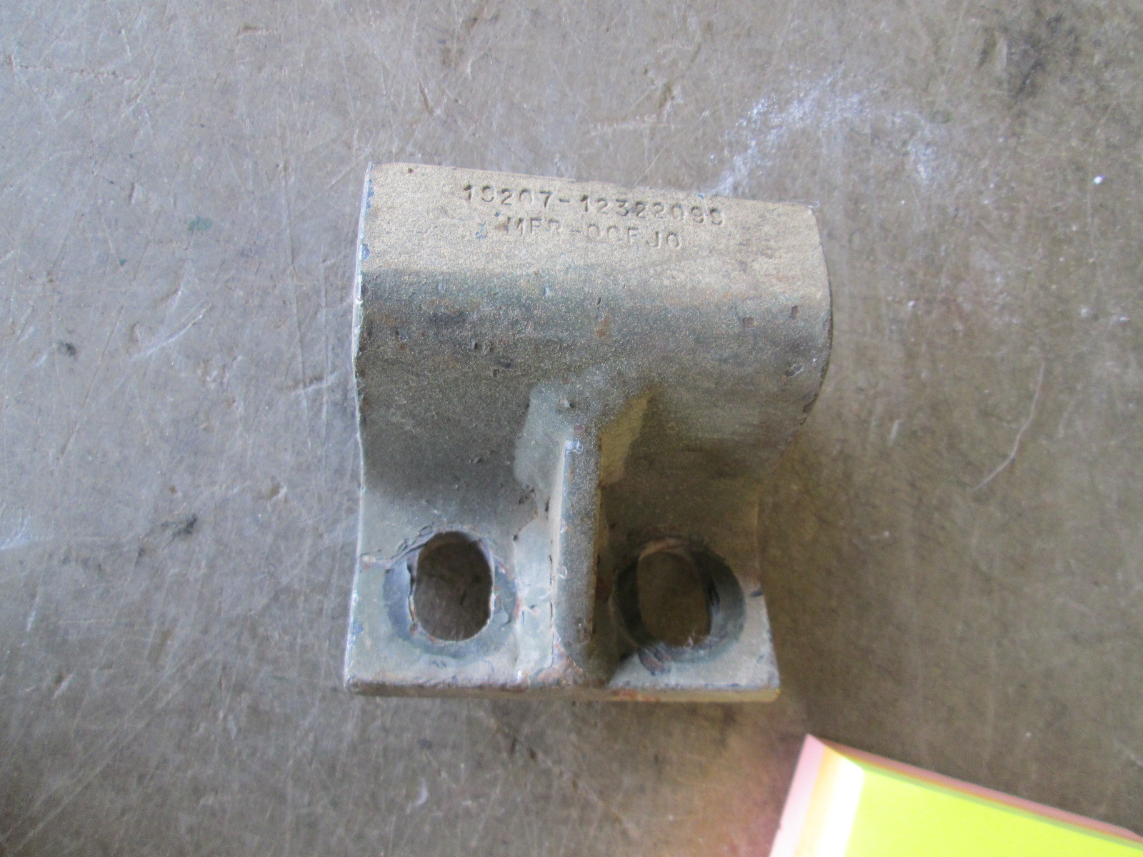 Used Bumper Resting Bracket, Unknown Military Vehicle Part, HMMWV ?????