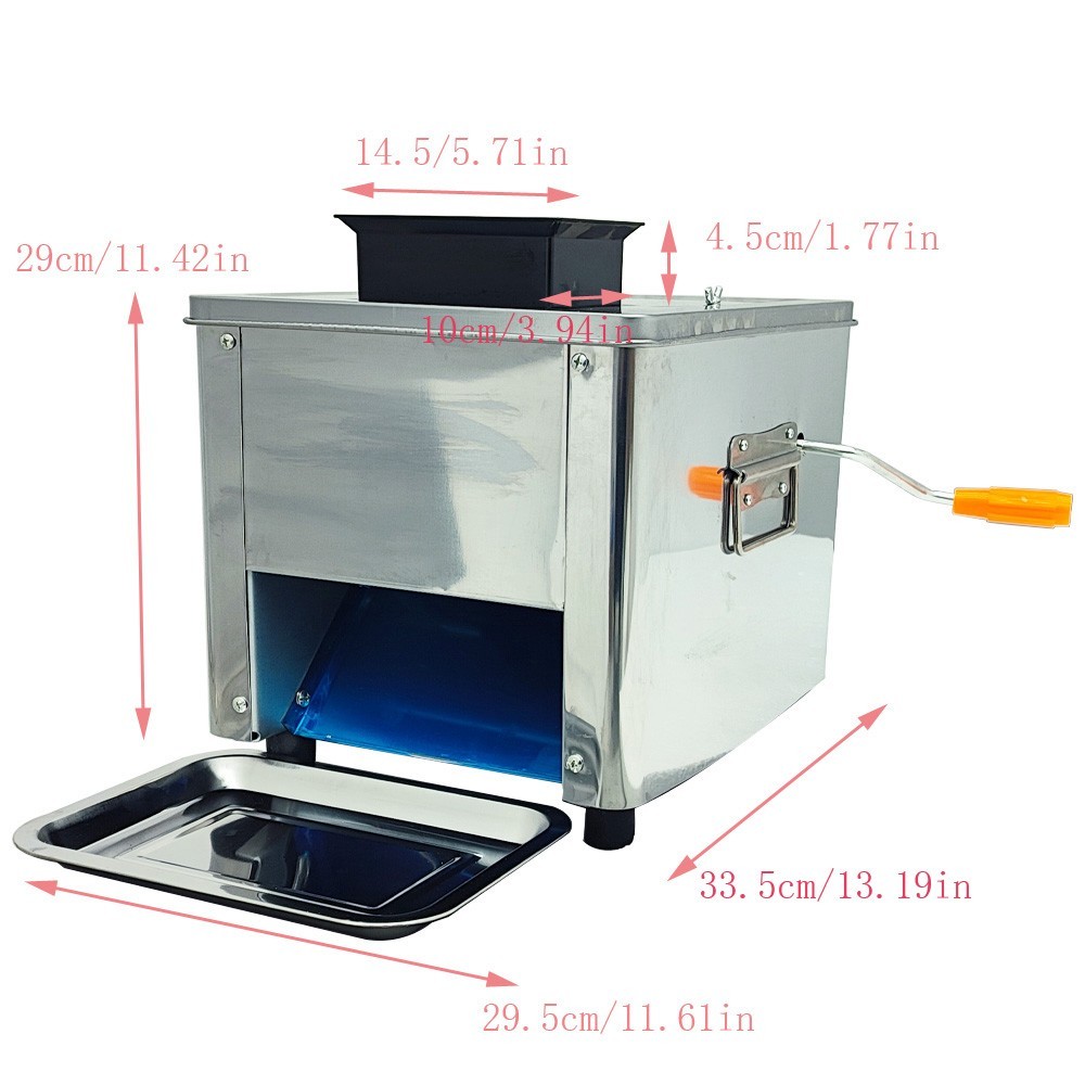 110V 850W Meat Slicing Machine 7mm Stainless Steel Blade Integrated Switch