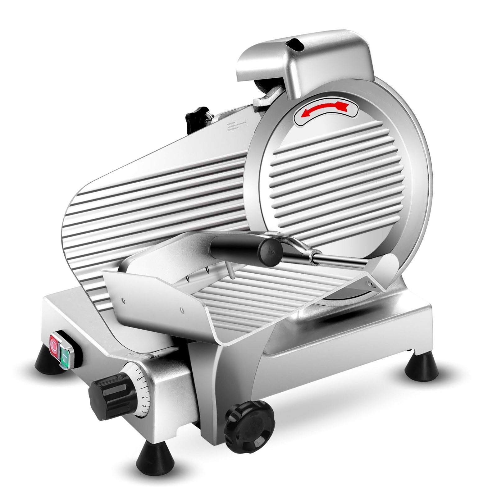 Zomagas Commercial Meat Slicer Machine 10 inch Frozen Meat Cheese Deli Slicer