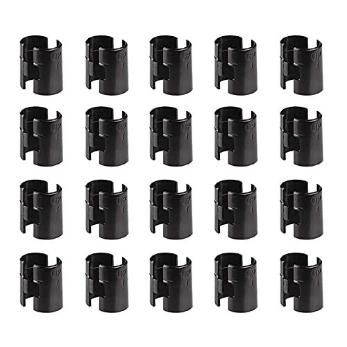 40 Pack 20 Pairs Wire Shelving Lock Clips for 1 Inch Post Shelving Sleeves