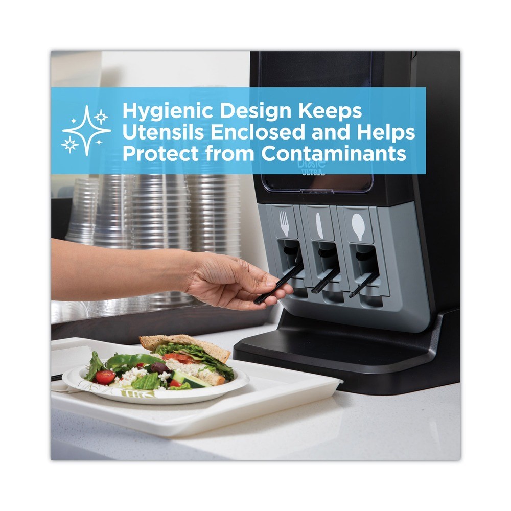 Dixie DUSSK5 Knives Tri-Tower Dispensing System Cutlery – BLK 960/CT New
