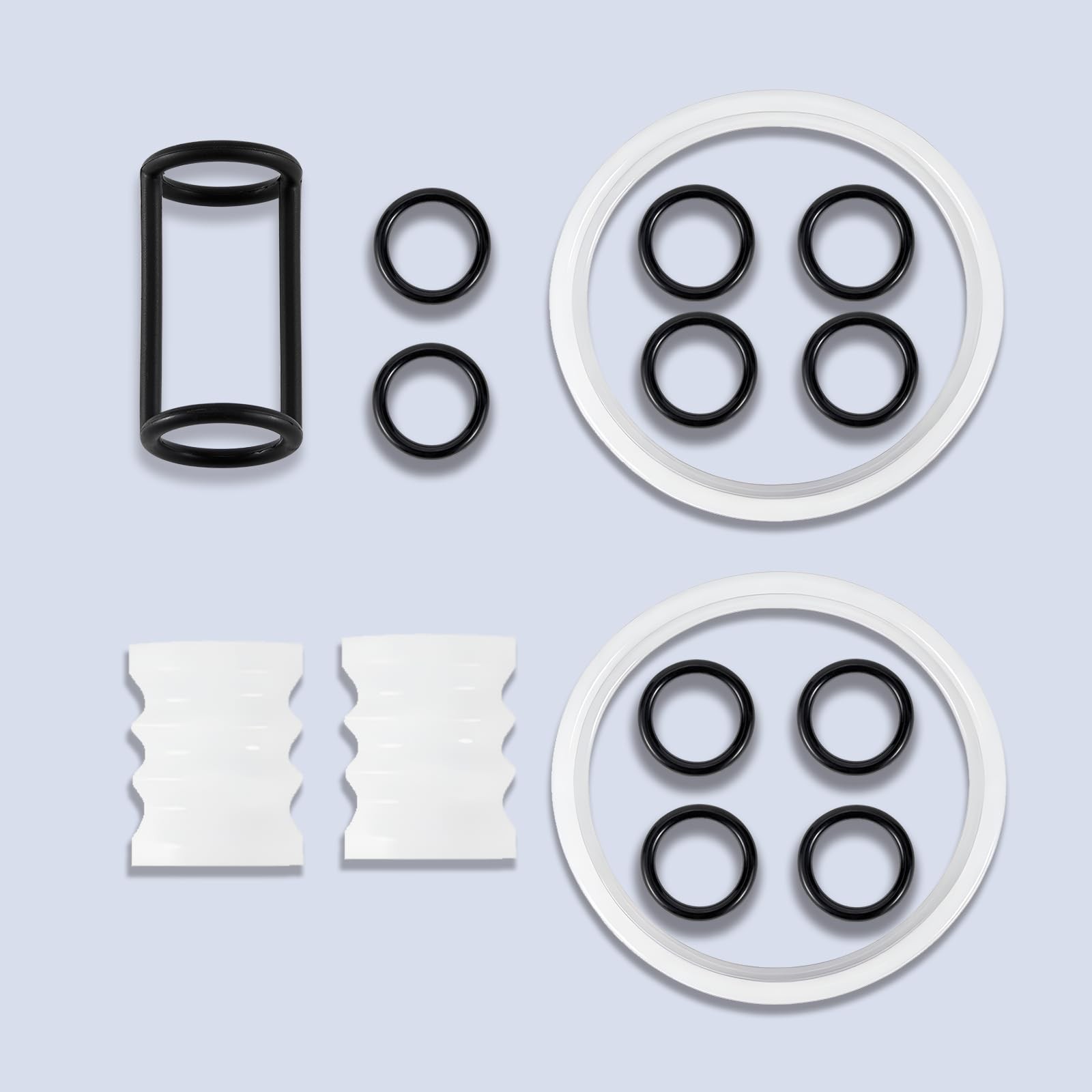 FixoTech Soft Serve Ice Cream Machine Parts, Standard, White and Black