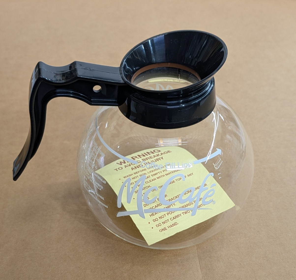 McCafe McDonalds Commercial Coffee Pot Carafe Schott Duran Germany New 10561-000