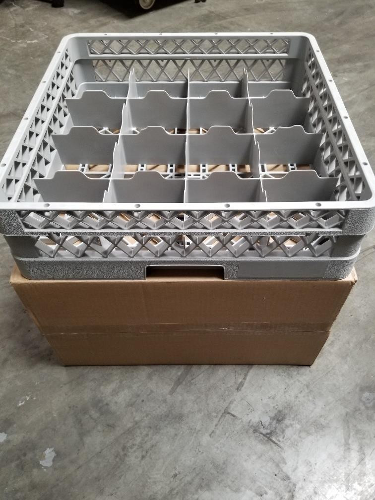 2 in one case Vollrath TR4A-60-TRI Traex® Full-Size Gray 16-Compartment 3″ Cup