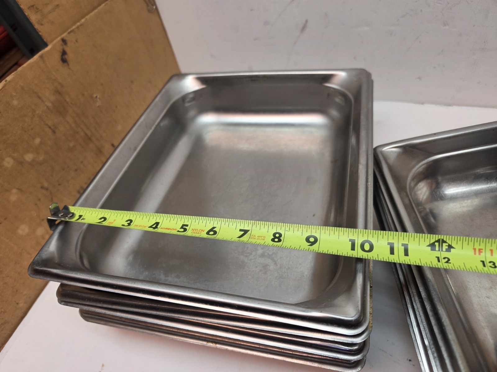 Lot 10 Vollrath 57248 Half Size Steam table Pan 2-1/2″ deep 22 Ga