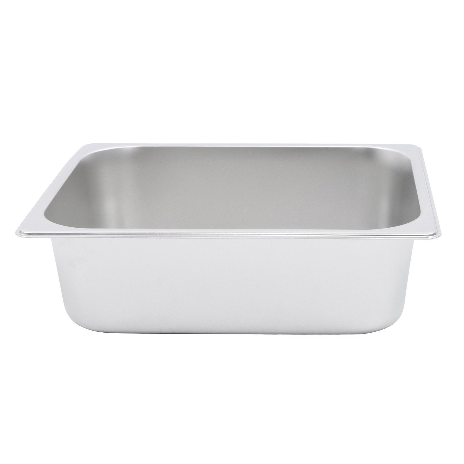 4″ Deep Stainless Steel Steam Table Pan, Anti-Jam for Buffet Catering 1/2 Size