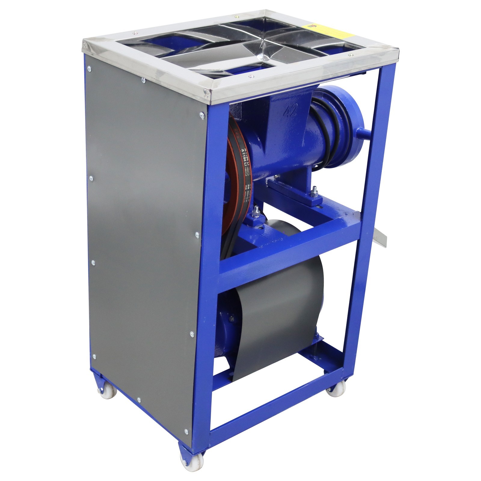 220V Meat Bone Crusher Fish Chicken Chopper Grinder 500lbs/h Output 2200w