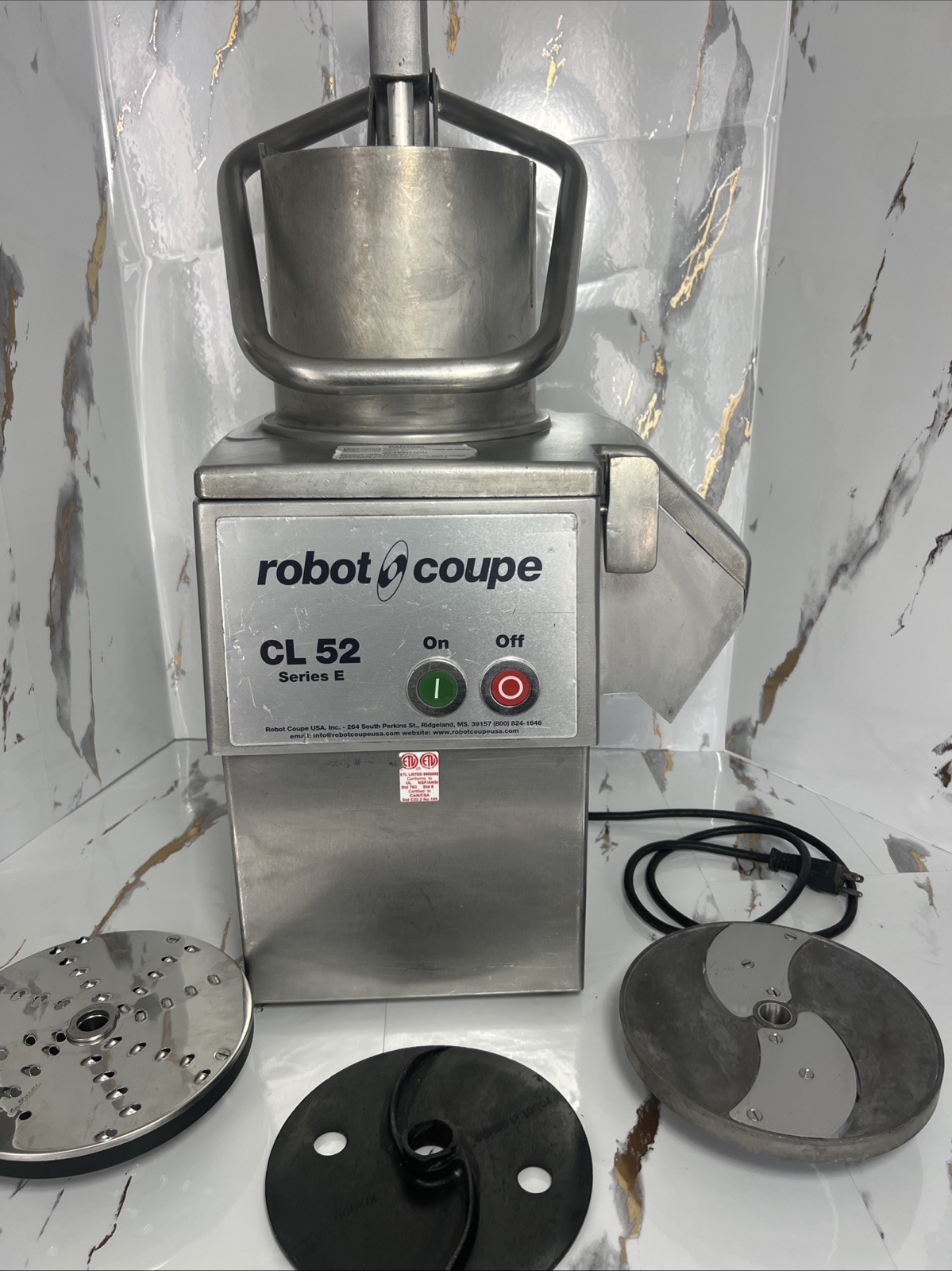 Robot Coupe CL 52 E Series E Continuous Feed Vegetable / Food Processor W/ Discs
