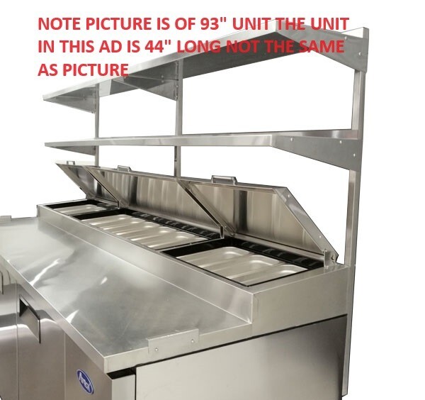 Atosa MROS-44P DOUBLE OVER SHELF 44″ WIDE FOR ATOSA MPF8201GR