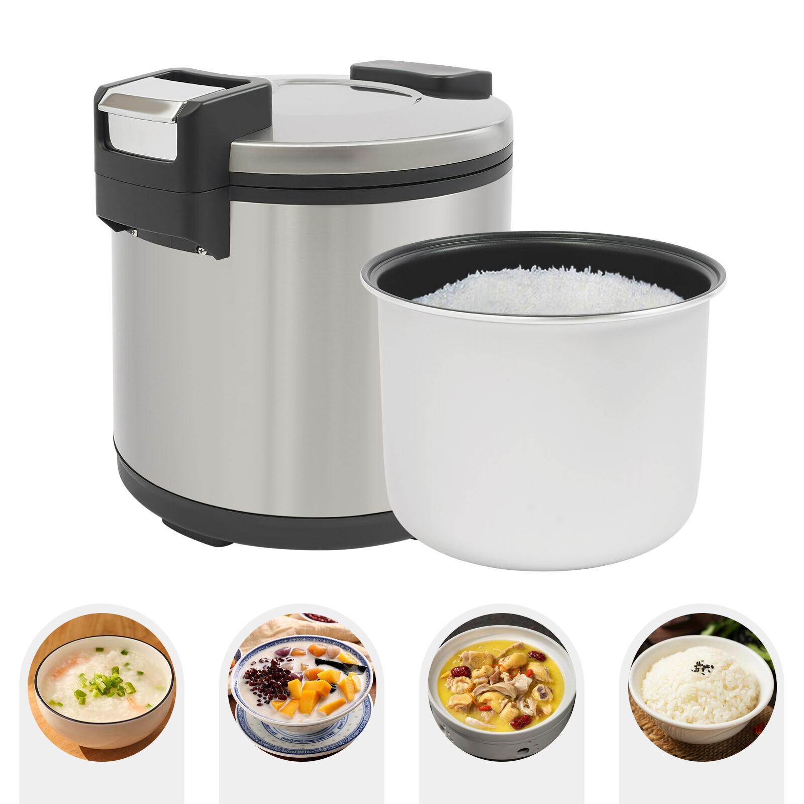 19L/20Qt Electric Commercial Rice Warmer Restaurant Non-stick Rice Warmer 110W