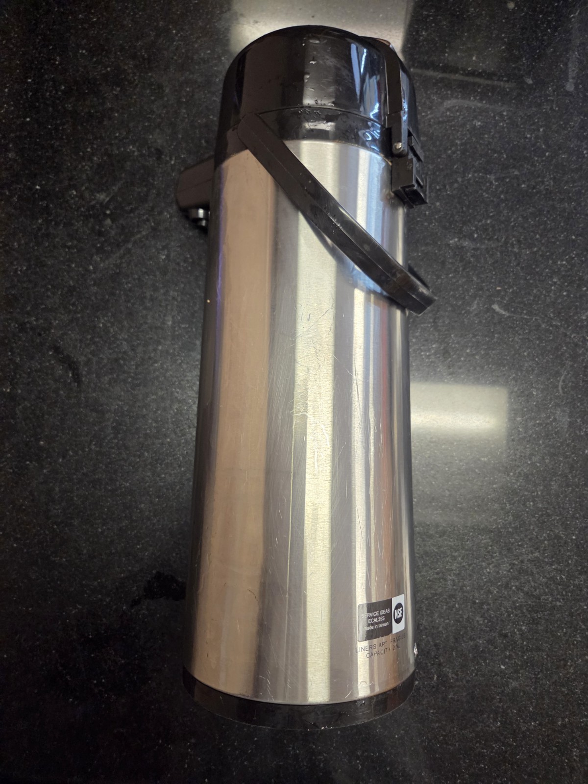 USED Service Ideas 2.5L Stainless Steel Air Pot ONE (1) AIR POT ONLY