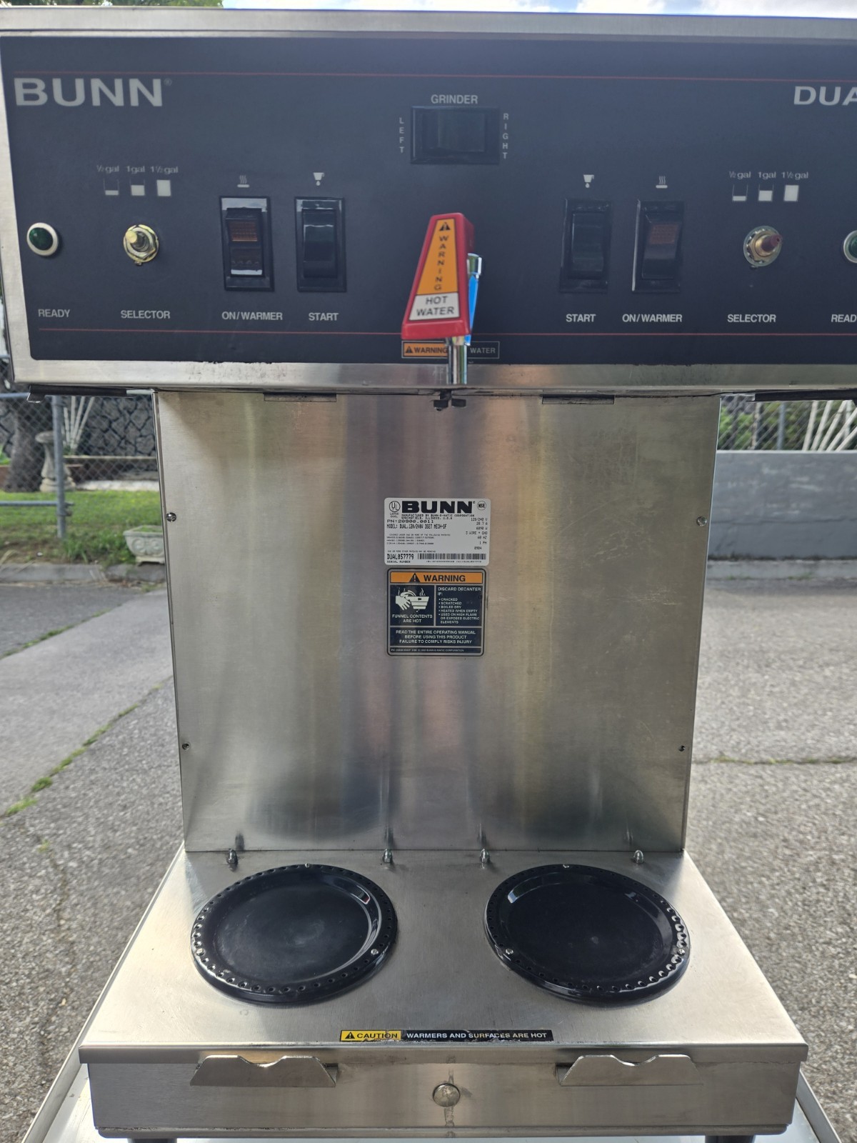 Bunn Commercial 20900.0011 Dual GPR-DBC 18.9 Gallon Dual Coffee Brewer 120/240V