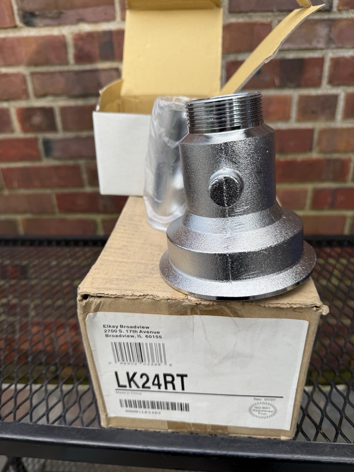 Elkay LK24RT Nickel/Chrome 3-1/2″ Drain Opening With Flange