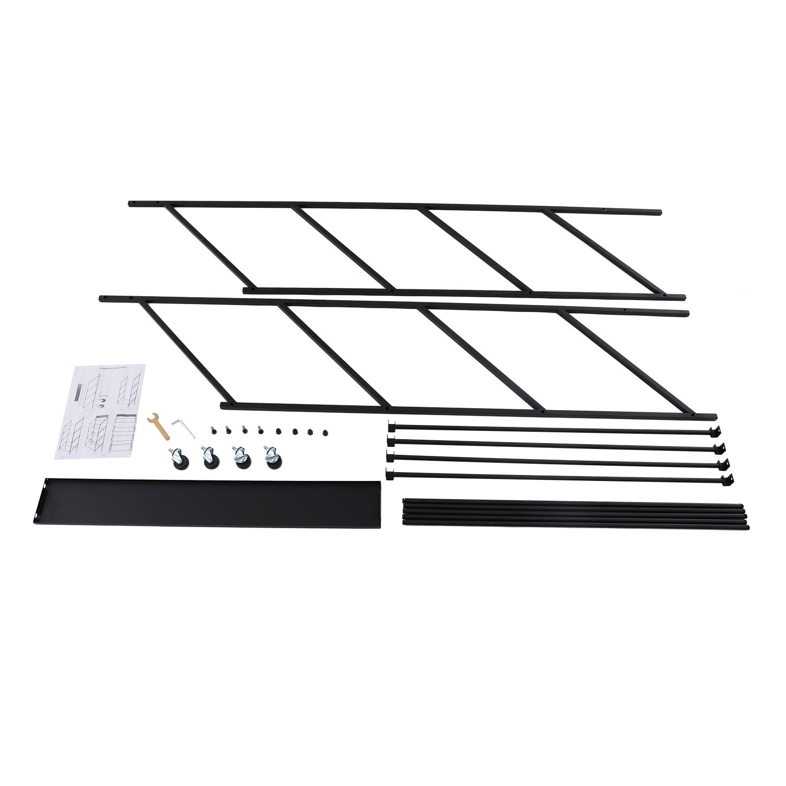 Commercial Kitchen Sink Rack with Wheels Double Slot Hand Basin Display Stand