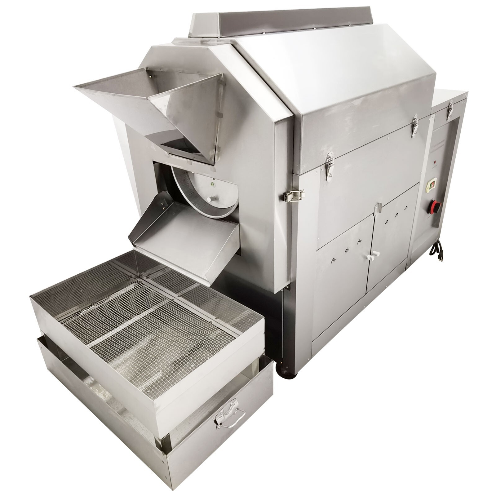 220V Coffee Bean Roaster Machine Drum Fry Machine Nut Roasting Machine 110LBS
