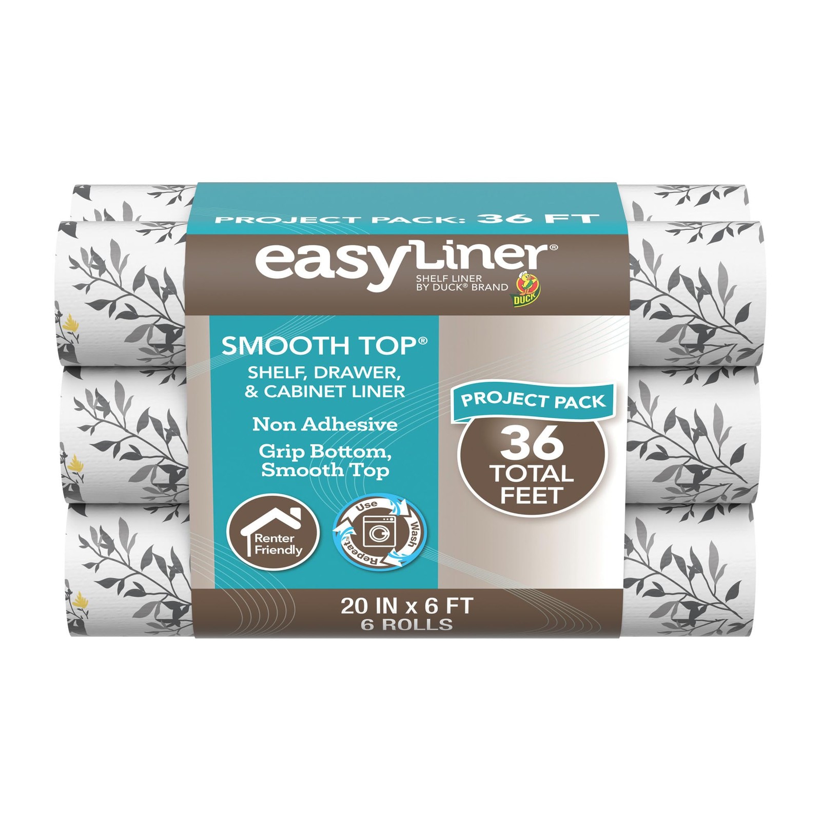 Duck Smooth Top Easyliner For Easy To Install Shelf Liner Non Adhesive Non Slip