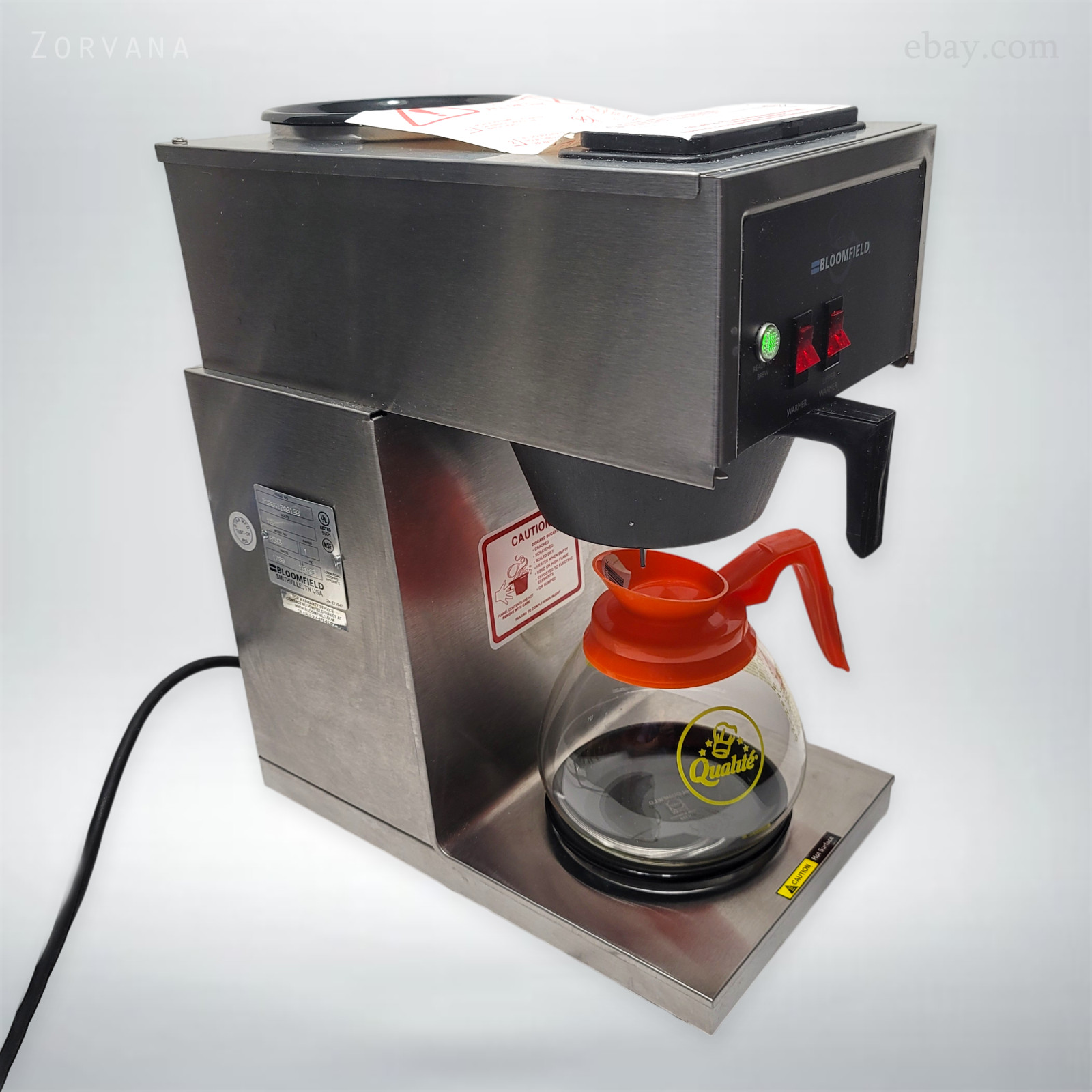 Bloomfield 8543-D2 Koffee King 2 Warmer In-Line Pourover Coffee Brewer | 120V