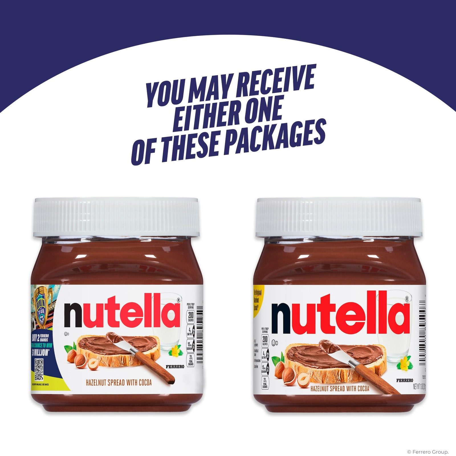 Nutella Creamy Chocolate Hazelnut Spread with 13 Ounce (Pack of 1), Brown