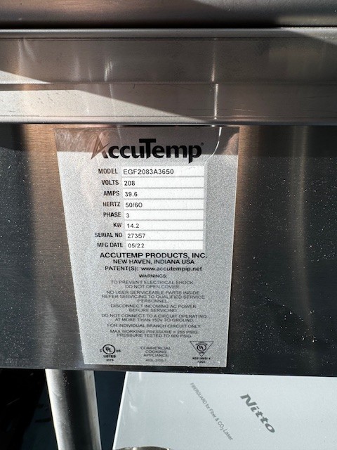 AccuTemp EGF2083A3650-S2 AccuSteam 36″ x 30″ Electric Griddle WITH STAND