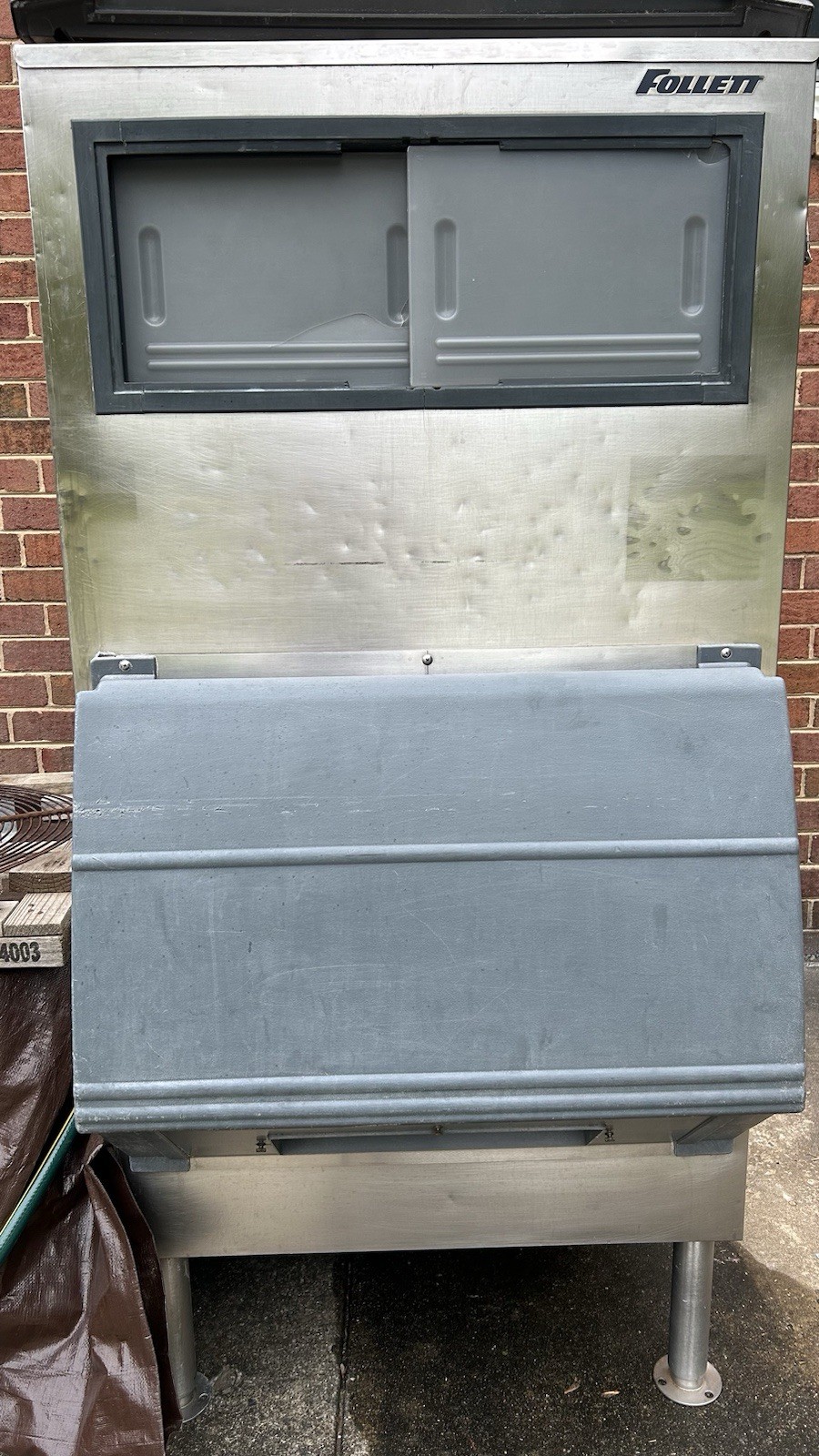 Follett Commercial Ice Storage Bin Stainless Steel Heavy Duty for Commercial Use