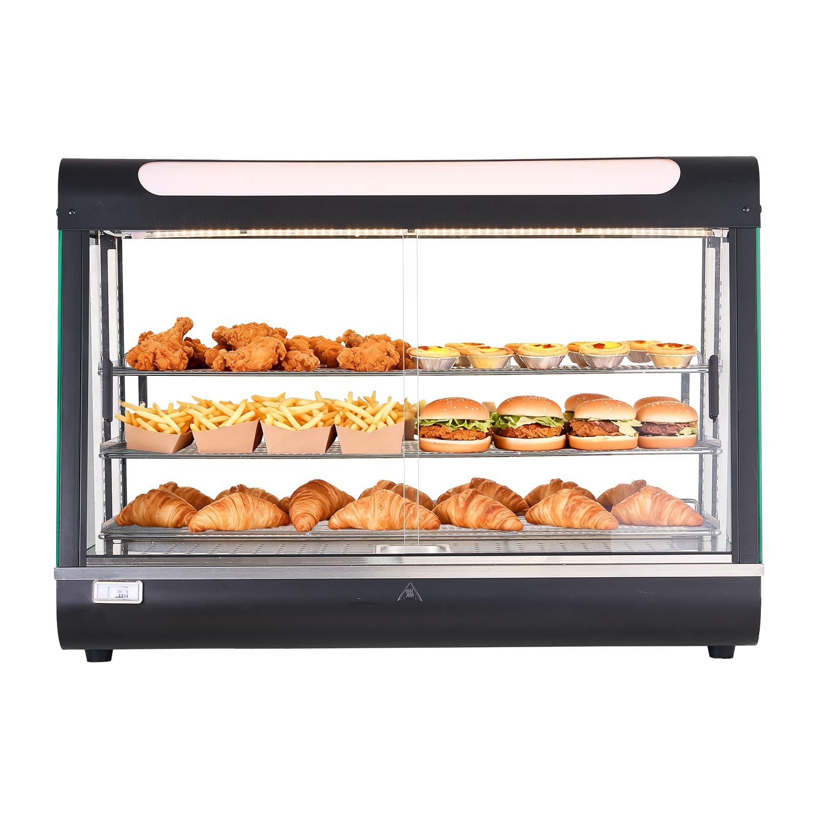 Uimoso 3-Tier 36″ Commercial Food Warmer Display Cabinet w/LED Light 137Qt/130L