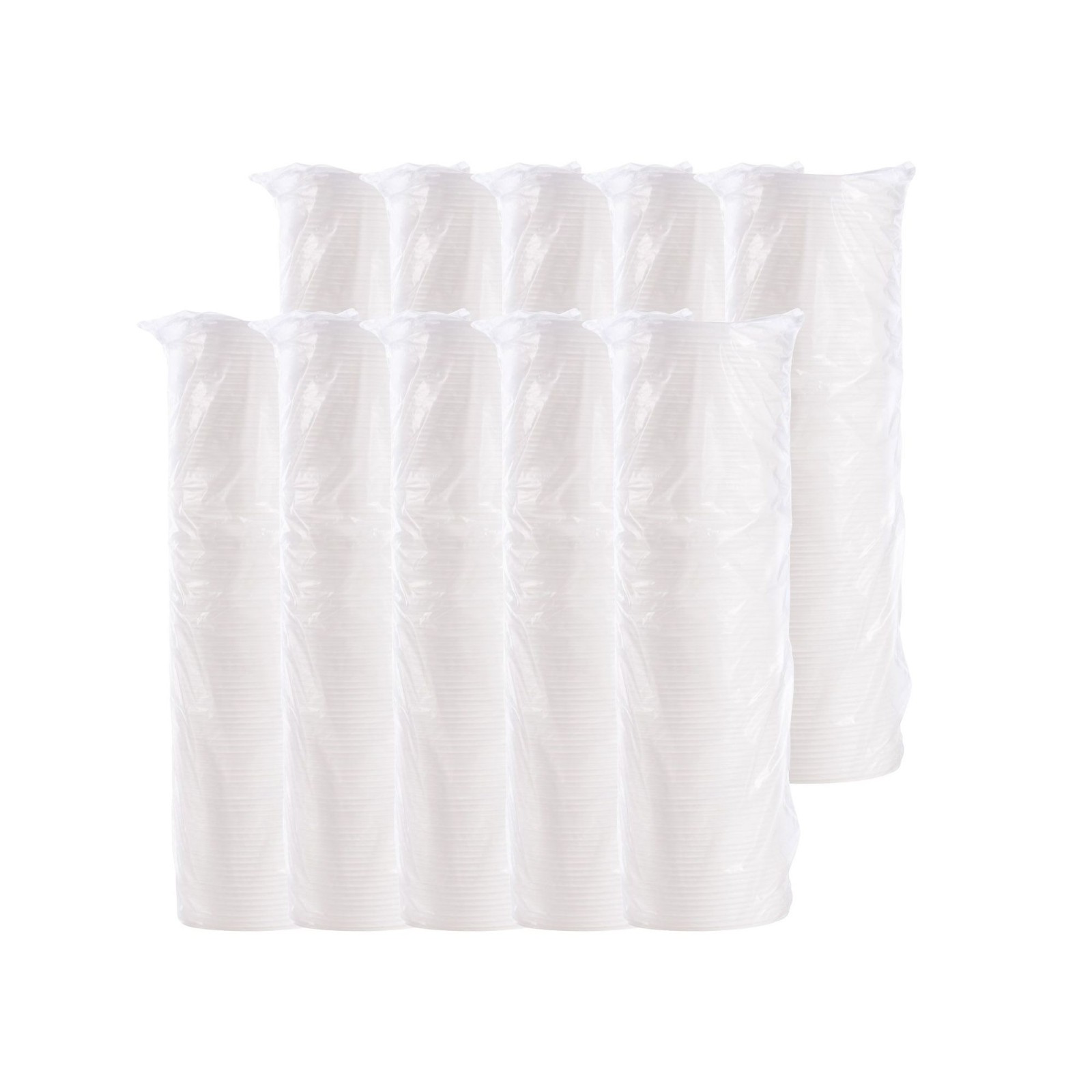 Dart 8JL Vented Flat Lid for 8 oz Foam Cups White Snap-On Lid 1,000 Count