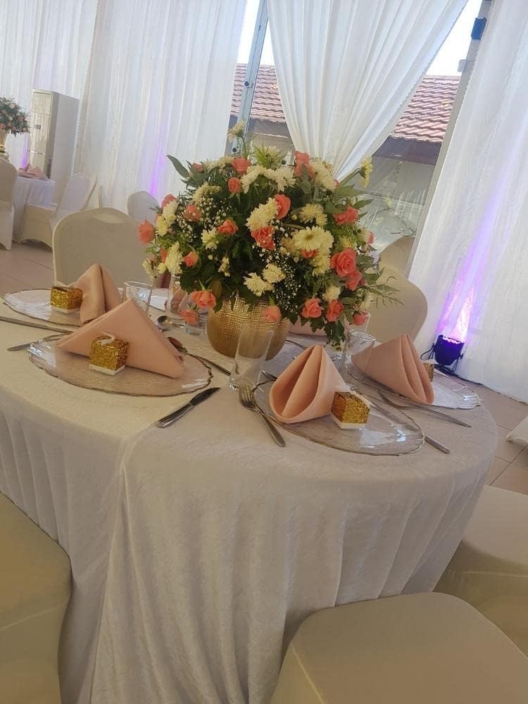 Your Chair Covers – 10 Pack 20 Inch Blush Cloth Polyester Napkins – Washable