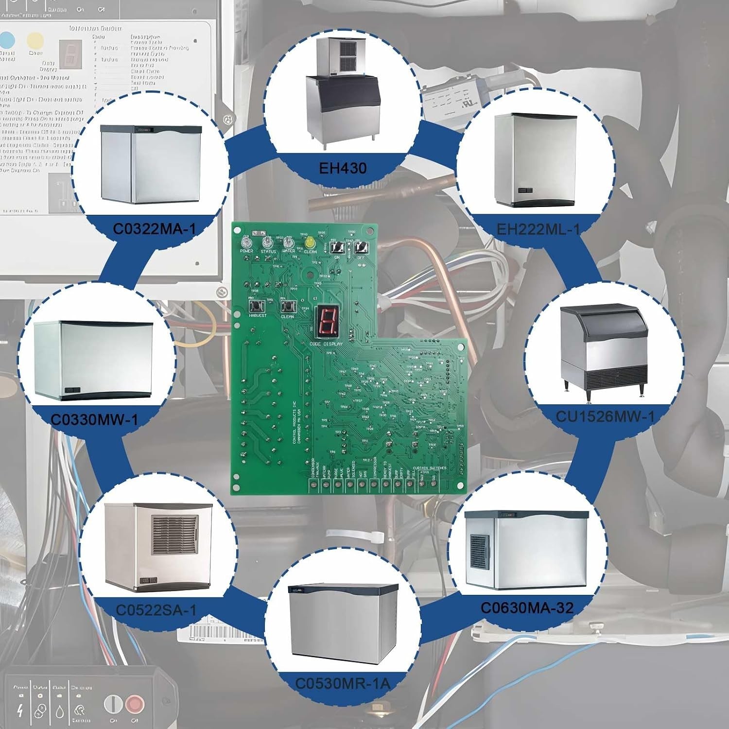 11-0621-21 Control Board Assembly For Scotsman Prodigy Ice Machine 11-0550-28