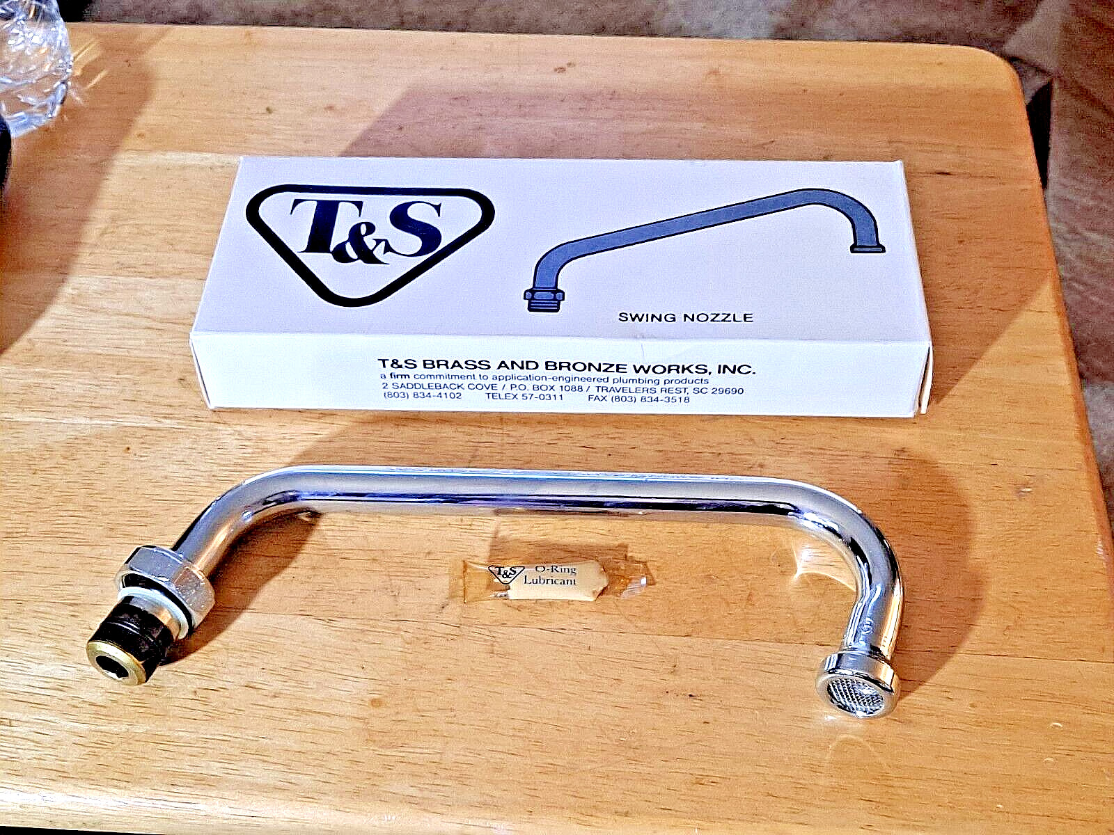 T&S 60X 8″ Swing Nozzle, 2 1/4″ Rise, 8″ Long New In Box FREE SHIPPING