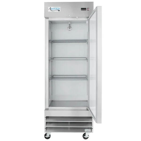 Avantco A-19F-HC 29” Solid Door Reach-In Freezer Commercial Used Working