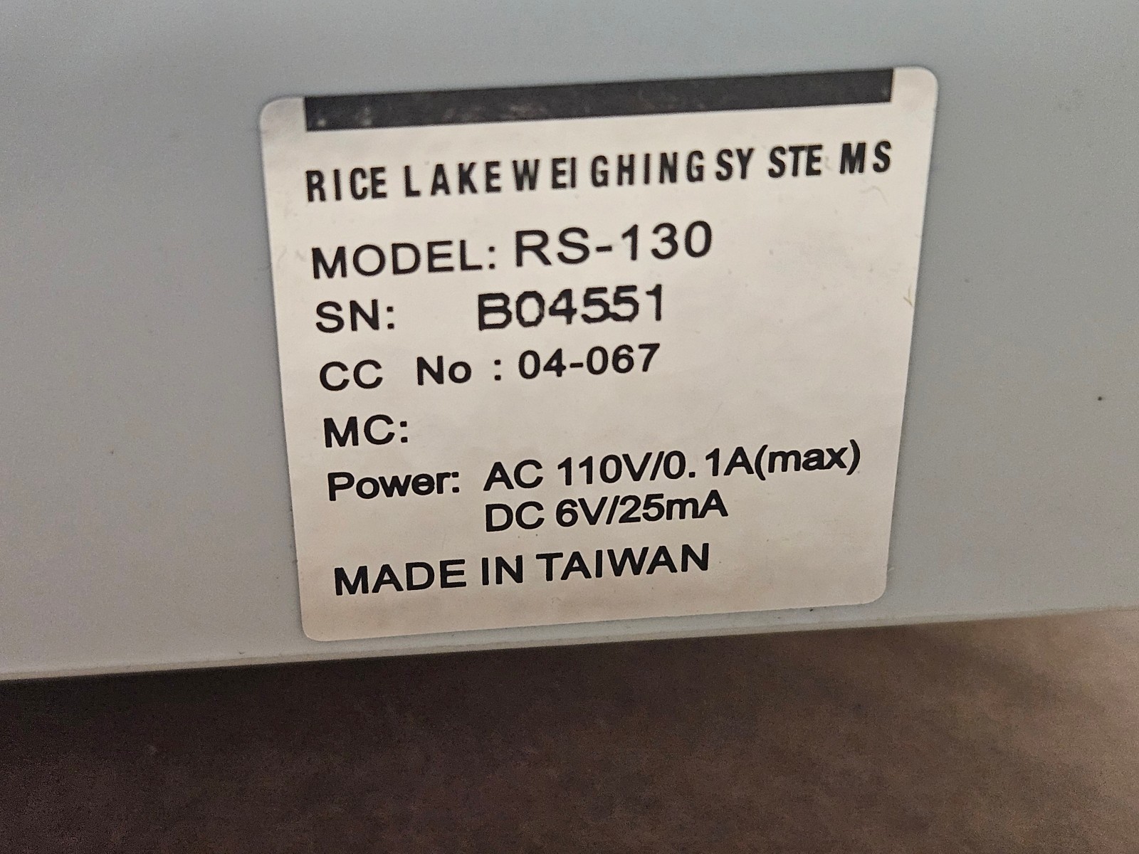 Rice Lake NTEP Retail Scale Legal-For-Trade Model RS-130 30 LB X .01 LB…