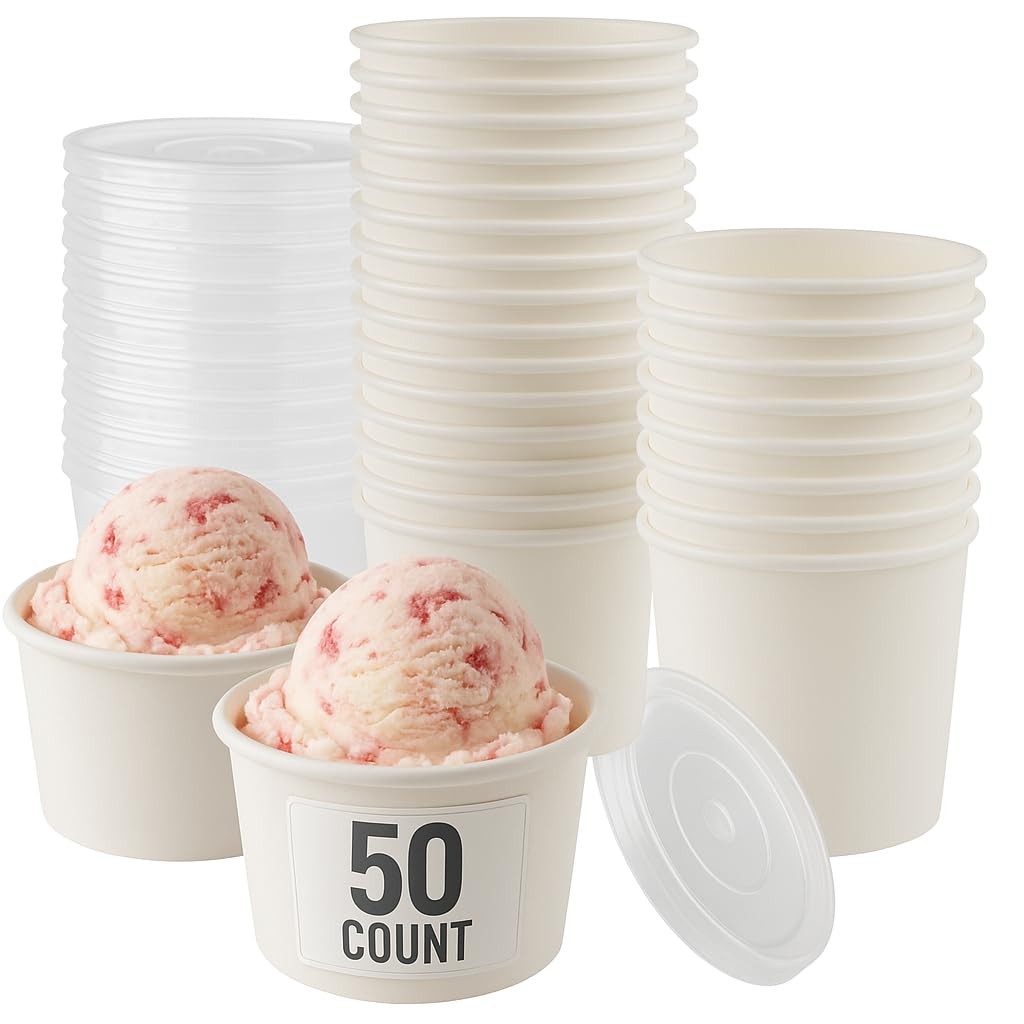 Smygoods Ice Cream Cups 8 Ounce, 11. 50 ct. – 8Oz – Lidded