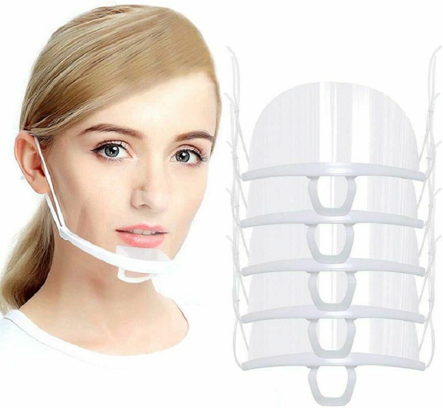 200 Pack Reusable Mouth Shield; Restaurant Kitchen Hotel chief waiter waitress