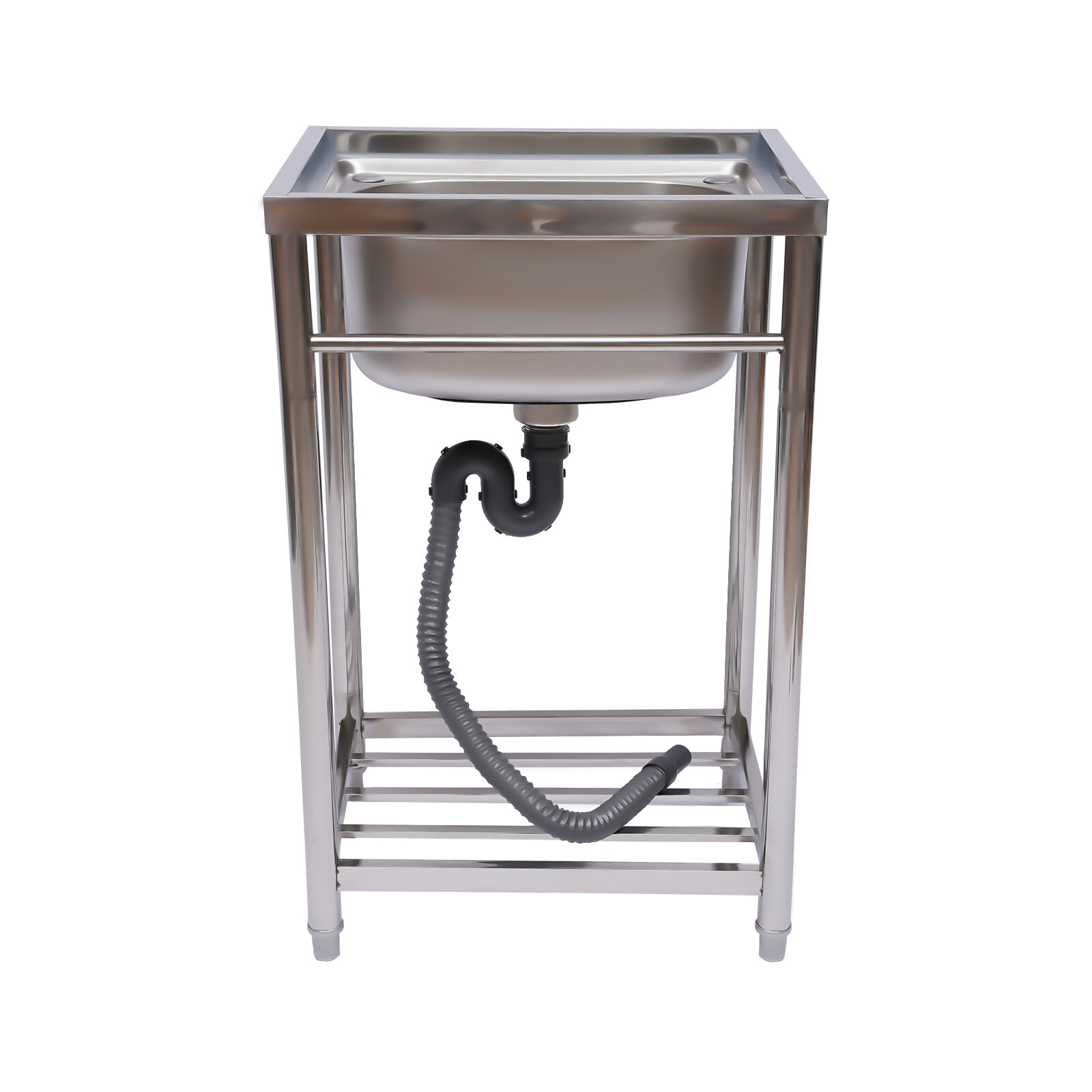 One Compartment Commercial Sink Stainless Steel for Garage, Restaurant, Kitchen