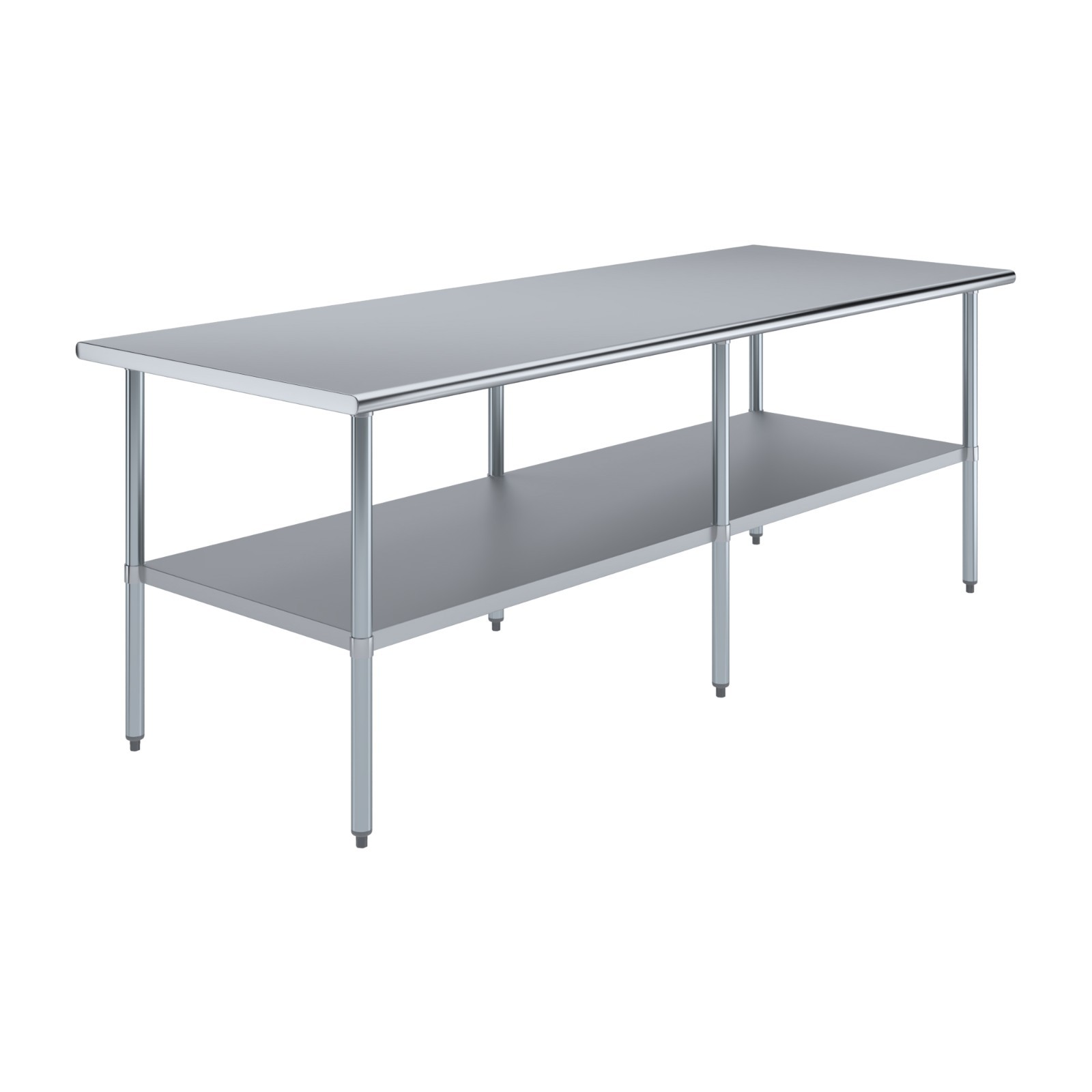 AmGood 36 in. x 96 in. Stainless Steel Table | Utility Kitchen Prep Work Table
