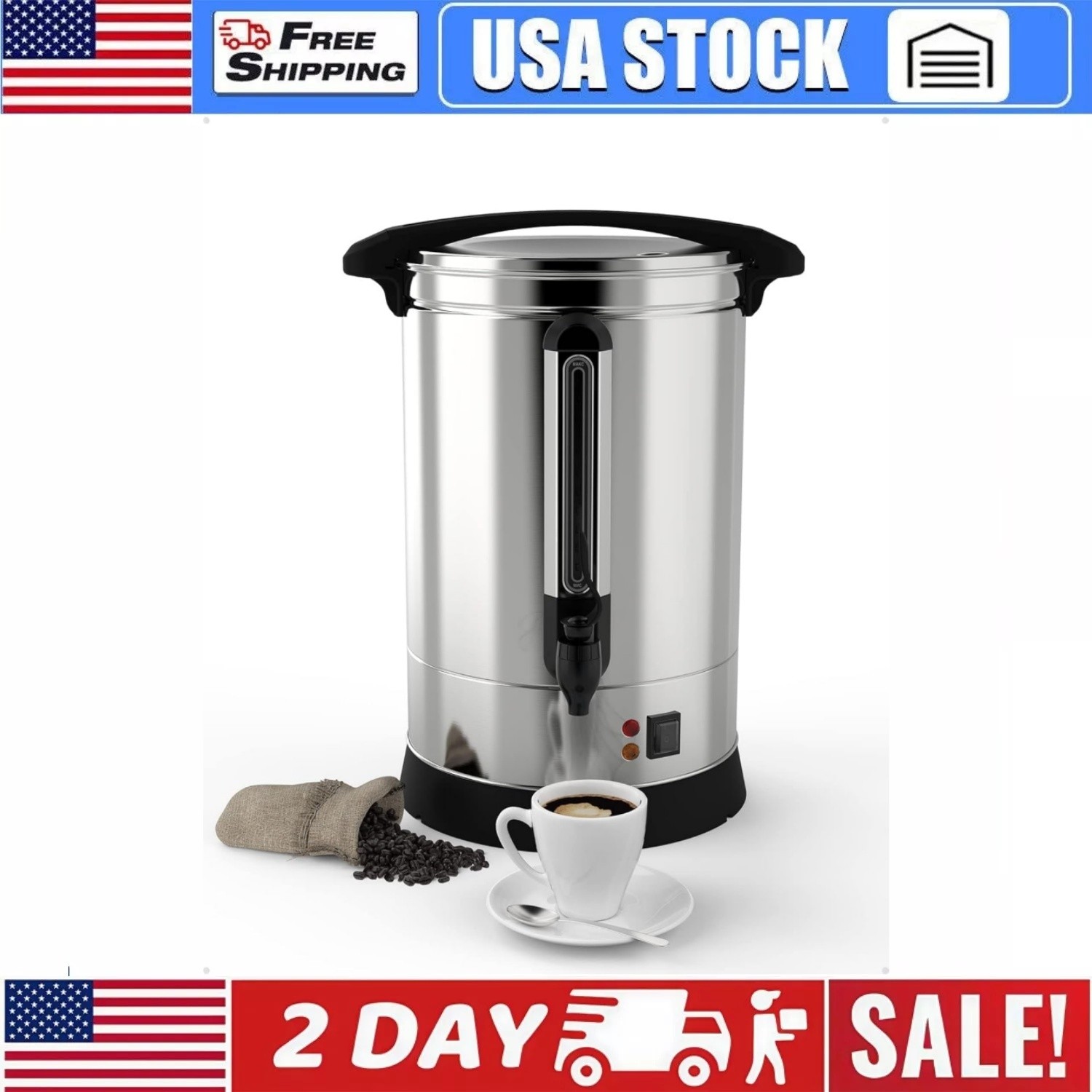 120 Cup Commercial Coffee Urn and Hot Beverage Dispenser for Events & Catering