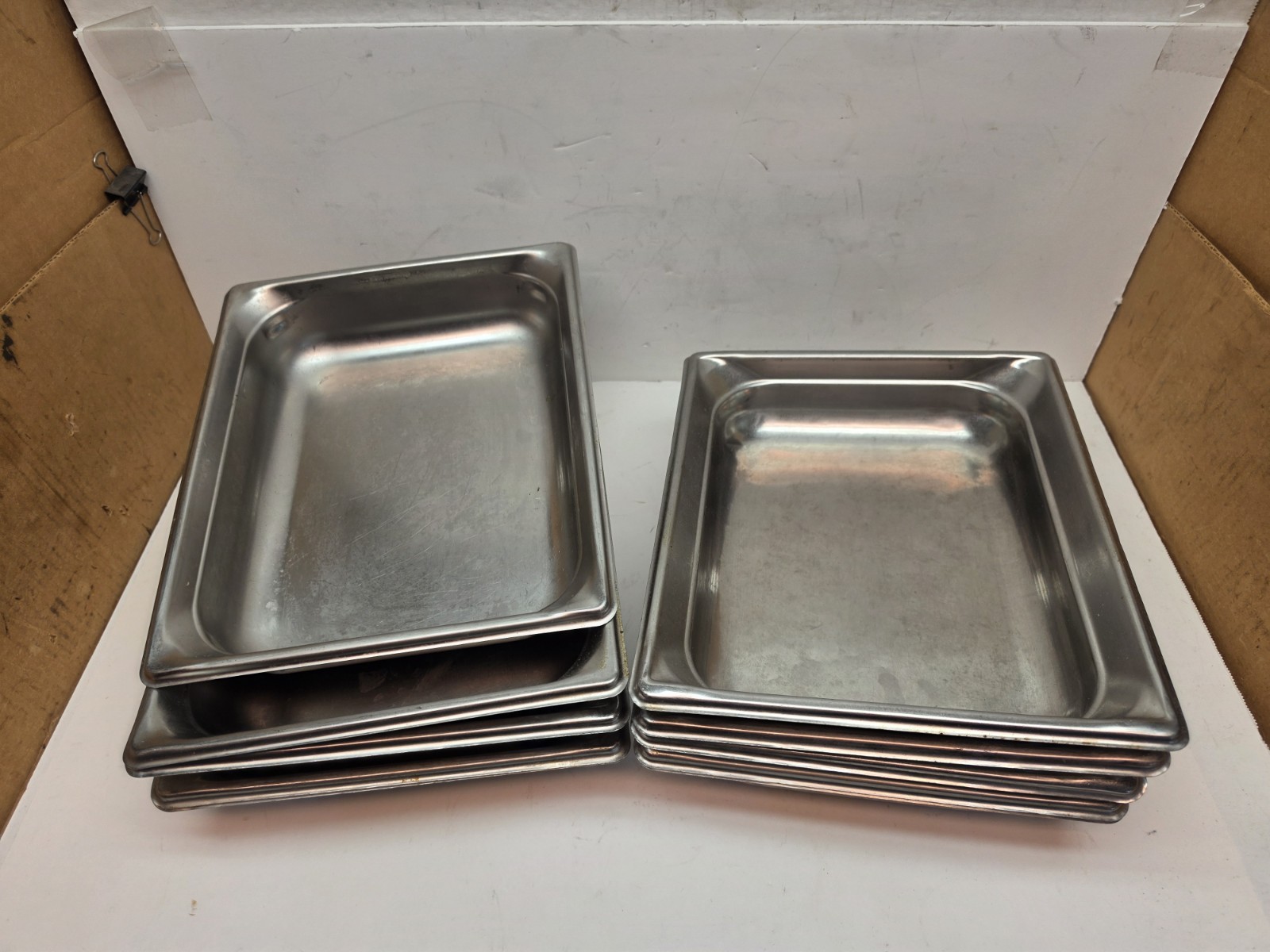 Lot 10 Vollrath 57248 Half Size Steam table Pan 2-1/2″ deep 22 Ga
