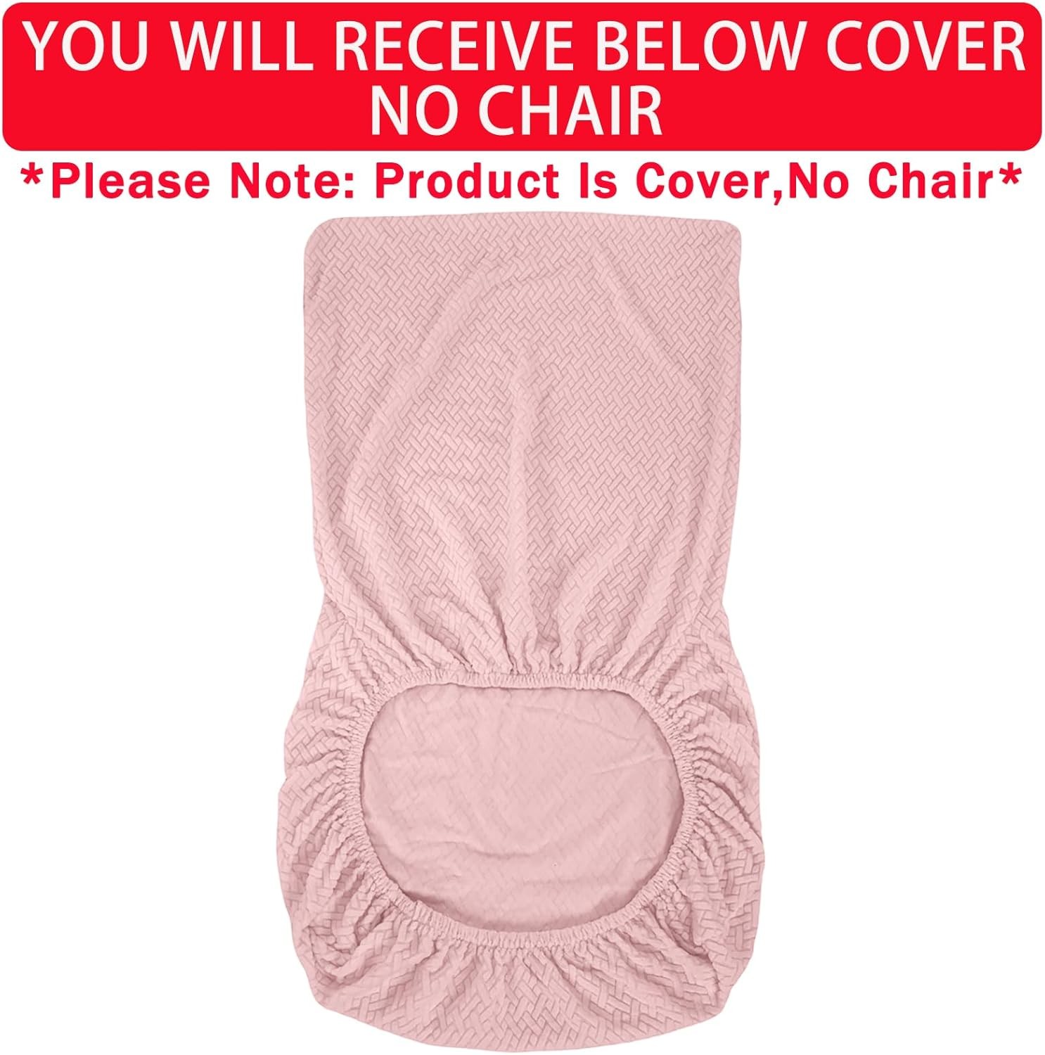 Vanity Chair Cover Criss Cross Chair Cover Waterproof and Elastic Armless Chair