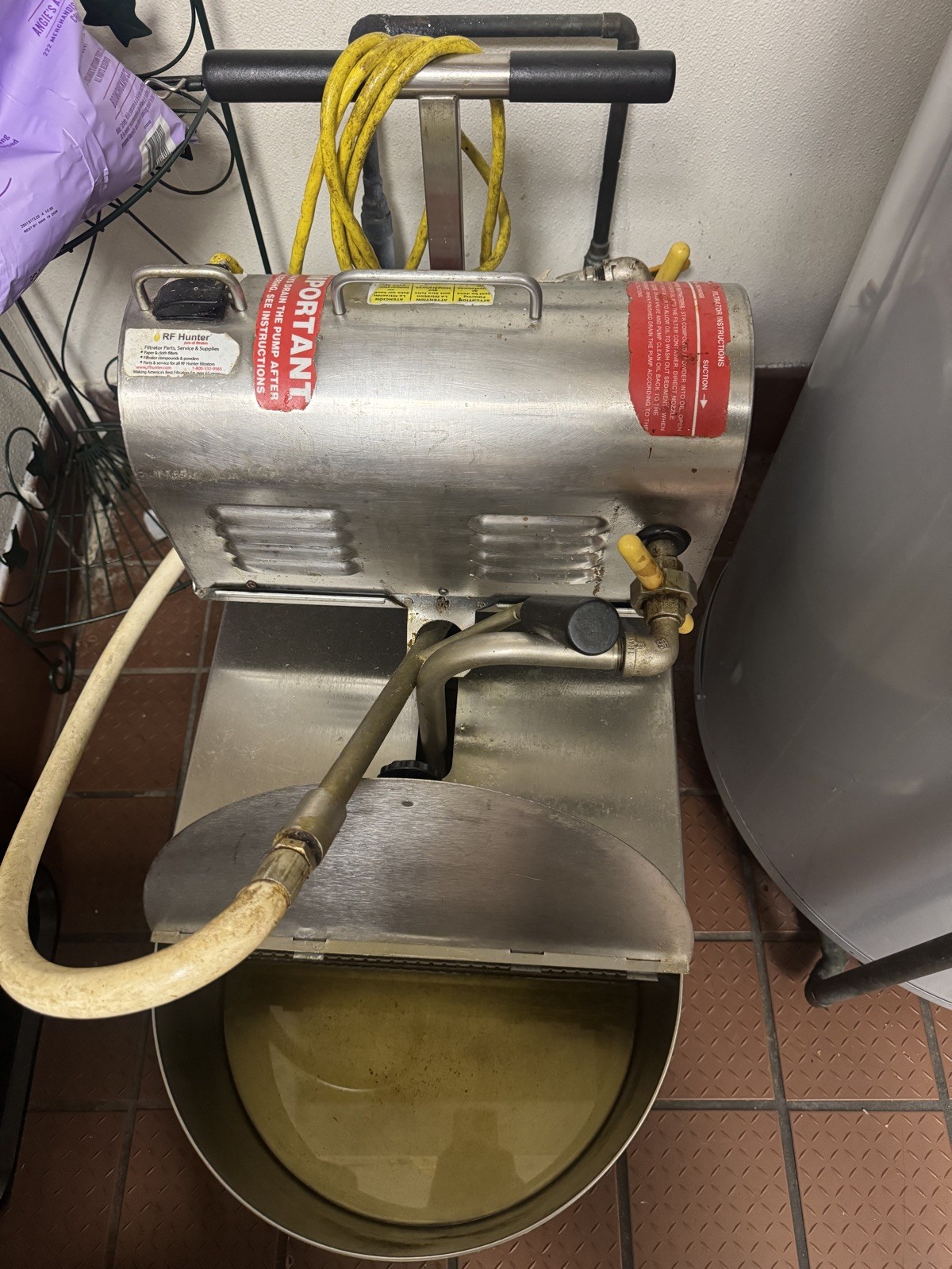 RF Hunter 80 Lb Oil Filtration System NSF Model# HF80