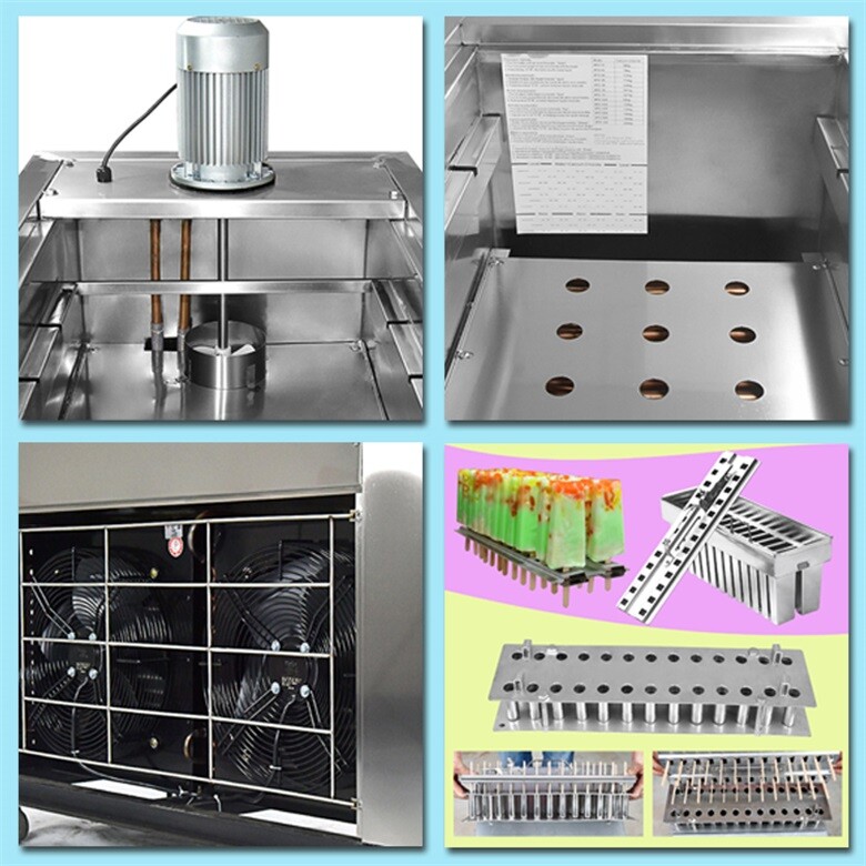 Commercial Two Slim Molds Ice Popsicle Ice Bars machine,Ice Lolly Machine