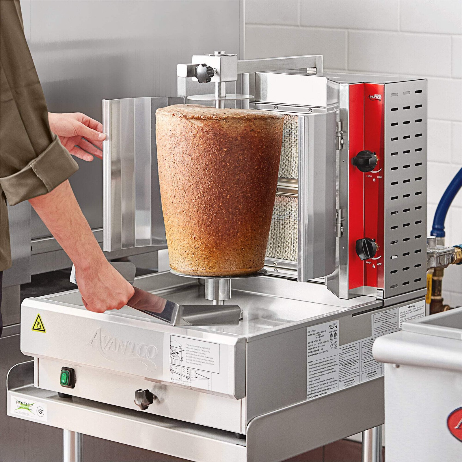Natural Gas Vertical Broiler – 45 lb. Capacity, 19,000 BTU